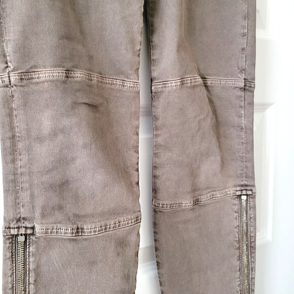 J BRAND Brown Skinny Jeans Wash Zip Detail / Size 27 - Picture 4 of 10